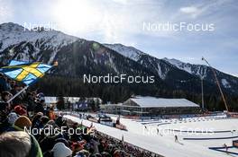 22.01.2023, Antholz, Italy (ITA): Linn Persson (SWE), Lou Jeanmonnot (FRA), Dunja Zdouc (AUT), (l-r) - IBU World Cup Biathlon, relay women, Antholz (ITA). www.nordicfocus.com. © Manzoni/NordicFocus. Every downloaded picture is fee-liable.