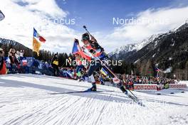 22.01.2023, Antholz, Italy (ITA): Deedra Irwin (USA) - IBU World Cup Biathlon, relay women, Antholz (ITA). www.nordicfocus.com. © Manzoni/NordicFocus. Every downloaded picture is fee-liable.