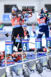 22.01.2023, Antholz, Italy (ITA): Dunja Zdouc (AUT) - IBU World Cup Biathlon, relay women, Antholz (ITA). www.nordicfocus.com. © Manzoni/NordicFocus. Every downloaded picture is fee-liable.