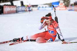 22.01.2023, Antholz, Italy (ITA): Emily Dickson (CAN) - IBU World Cup Biathlon, relay women, Antholz (ITA). www.nordicfocus.com. © Manzoni/NordicFocus. Every downloaded picture is fee-liable.