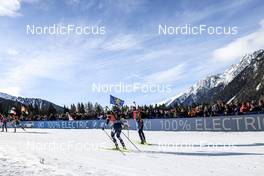 22.01.2023, Antholz, Italy (ITA): Ida Lien (NOR), Sophia Schneider (GER), (l-r) - IBU World Cup Biathlon, relay women, Antholz (ITA). www.nordicfocus.com. © Manzoni/NordicFocus. Every downloaded picture is fee-liable.