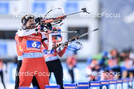 22.01.2023, Antholz, Italy (ITA): Lena Haecki-Gross (SUI) - IBU World Cup Biathlon, relay women, Antholz (ITA). www.nordicfocus.com. © Manzoni/NordicFocus. Every downloaded picture is fee-liable.