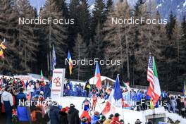 22.01.2023, Antholz, Italy (ITA): Olena Bilosiuk (UKR), Lea Meier (SUI), (l-r) - IBU World Cup Biathlon, relay women, Antholz (ITA). www.nordicfocus.com. © Manzoni/NordicFocus. Every downloaded picture is fee-liable.