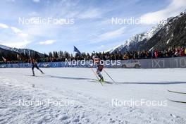 22.01.2023, Antholz, Italy (ITA): Baiba Bendika (LAT) - IBU World Cup Biathlon, relay women, Antholz (ITA). www.nordicfocus.com. © Manzoni/NordicFocus. Every downloaded picture is fee-liable.
