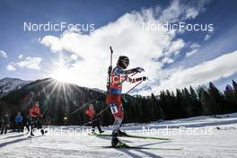 22.01.2023, Antholz, Italy (ITA): Anna Gandler (AUT) - IBU World Cup Biathlon, relay women, Antholz (ITA). www.nordicfocus.com. © Manzoni/NordicFocus. Every downloaded picture is fee-liable.