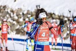22.01.2023, Antholz, Italy (ITA): Lou Jeanmonnot (FRA) - IBU World Cup Biathlon, relay women, Antholz (ITA). www.nordicfocus.com. © Manzoni/NordicFocus. Every downloaded picture is fee-liable.