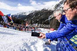 22.01.2023, Antholz, Italy (ITA): Janina Hettich-Walz (GER), Hannah Auchentaller (ITA), (l-r) - IBU World Cup Biathlon, relay women, Antholz (ITA). www.nordicfocus.com. © Manzoni/NordicFocus. Every downloaded picture is fee-liable.