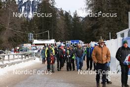 22.01.2023, Antholz, Italy (ITA): Event Feature: Fans leave the stadium - IBU World Cup Biathlon, relay women, Antholz (ITA). www.nordicfocus.com. © Manzoni/NordicFocus. Every downloaded picture is fee-liable.