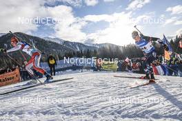 20.01.2023, Antholz, Italy (ITA): Sebastian Stalder (SUI), Filip Fjeld Andersen (NOR), (l-r) - IBU World Cup Biathlon, sprint men, Antholz (ITA). www.nordicfocus.com. © Manzoni/NordicFocus. Every downloaded picture is fee-liable.