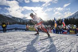 20.01.2023, Antholz, Italy (ITA): Serafin Wiestner (SUI) - IBU World Cup Biathlon, sprint men, Antholz (ITA). www.nordicfocus.com. © Manzoni/NordicFocus. Every downloaded picture is fee-liable.