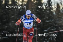 20.01.2023, Antholz, Italy (ITA): Simon Eder (AUT) - IBU World Cup Biathlon, sprint men, Antholz (ITA). www.nordicfocus.com. © Manzoni/NordicFocus. Every downloaded picture is fee-liable.
