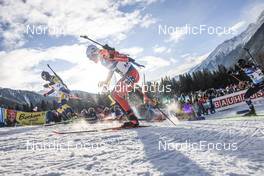 20.01.2023, Antholz, Italy (ITA): Peppe Femling (SWE), Fabien Claude (FRA), (l-r) - IBU World Cup Biathlon, sprint men, Antholz (ITA). www.nordicfocus.com. © Manzoni/NordicFocus. Every downloaded picture is fee-liable.