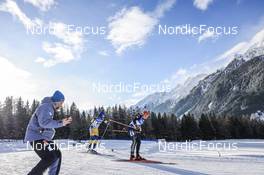 20.01.2023, Antholz, Italy (ITA): Sebastian Samuelsson (SWE), David Zobel (GER), (l-r) - IBU World Cup Biathlon, sprint men, Antholz (ITA). www.nordicfocus.com. © Manzoni/NordicFocus. Every downloaded picture is fee-liable.