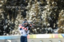 20.01.2023, Antholz, Italy (ITA): Maxime Germain (USA) - IBU World Cup Biathlon, sprint men, Antholz (ITA). www.nordicfocus.com. © Manzoni/NordicFocus. Every downloaded picture is fee-liable.