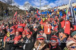 20.01.2023, Antholz, Italy (ITA): Event Feature: Fans on the grandstand - IBU World Cup Biathlon, sprint men, Antholz (ITA). www.nordicfocus.com. © Manzoni/NordicFocus. Every downloaded picture is fee-liable.