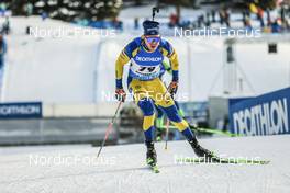 20.01.2023, Antholz, Italy (ITA): Emil Nykvist (SWE) - IBU World Cup Biathlon, sprint men, Antholz (ITA). www.nordicfocus.com. © Manzoni/NordicFocus. Every downloaded picture is fee-liable.