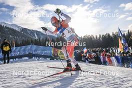 20.01.2023, Antholz, Italy (ITA): Adam Runnalls (CAN) - IBU World Cup Biathlon, sprint men, Antholz (ITA). www.nordicfocus.com. © Manzoni/NordicFocus. Every downloaded picture is fee-liable.