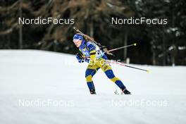 19.01.2023, Antholz, Italy (ITA): Mona Brorsson (SWE) - IBU World Cup Biathlon, sprint women, Antholz (ITA). www.nordicfocus.com. © Manzoni/NordicFocus. Every downloaded picture is fee-liable.