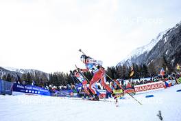 19.01.2023, Antholz, Italy (ITA): Sophie Chauveau (FRA), Lydia Hiernickel (SUI), (l-r) - IBU World Cup Biathlon, sprint women, Antholz (ITA). www.nordicfocus.com. © Manzoni/NordicFocus. Every downloaded picture is fee-liable.