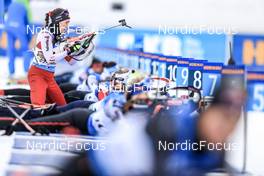19.01.2023, Antholz, Italy (ITA): Aita Gasparin (SUI) - IBU World Cup Biathlon, sprint women, Antholz (ITA). www.nordicfocus.com. © Manzoni/NordicFocus. Every downloaded picture is fee-liable.