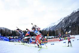 19.01.2023, Antholz, Italy (ITA): Karoline Offigstad Knotten (NOR), Lena Haecki-Gross (SUI), Denise Herrmann-Wick (GER), (l-r) - IBU World Cup Biathlon, sprint women, Antholz (ITA). www.nordicfocus.com. © Manzoni/NordicFocus. Every downloaded picture is fee-liable.