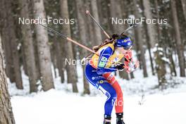 19.01.2023, Antholz, Italy (ITA): Julia Simon (FRA) - IBU World Cup Biathlon, sprint women, Antholz (ITA). www.nordicfocus.com. © Manzoni/NordicFocus. Every downloaded picture is fee-liable.