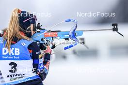 19.01.2023, Antholz, Italy (ITA): Ingrid Landmark Tandrevold (NOR) - IBU World Cup Biathlon, sprint women, Antholz (ITA). www.nordicfocus.com. © Manzoni/NordicFocus. Every downloaded picture is fee-liable.