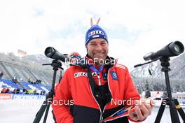 18.01.2023, Antholz, Italy (ITA): Ludwig Gredler (AUT), coach Team Austria - IBU World Cup Biathlon, training, Antholz (ITA). www.nordicfocus.com. © Manzoni/NordicFocus. Every downloaded picture is fee-liable.