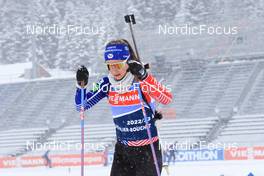 17.01.2023, Antholz, Italy (ITA): Anais Chevalier-Bouchet (FRA) - IBU World Cup Biathlon, training, Antholz (ITA). www.nordicfocus.com. © Manzoni/NordicFocus. Every downloaded picture is fee-liable.