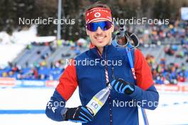 22.01.2023, Antholz, Italy (ITA): Paul Schommer (USA) - IBU World Cup Biathlon, training, Antholz (ITA). www.nordicfocus.com. © Manzoni/NordicFocus. Every downloaded picture is fee-liable.