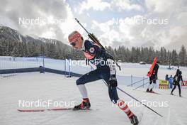 18.01.2023, Antholz, Italy (ITA): Paul Schommer (USA) - IBU World Cup Biathlon, training, Antholz (ITA). www.nordicfocus.com. © Manzoni/NordicFocus. Every downloaded picture is fee-liable.