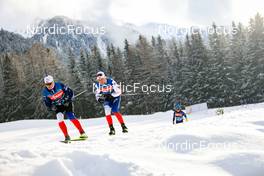 18.01.2023, Antholz, Italy (ITA): Egil Gjelland (NOR) coach Team Czech Republic, Ole Bjoern Treterud (NOR) (l-r) - IBU World Cup Biathlon, training, Antholz (ITA). www.nordicfocus.com. © Manzoni/NordicFocus. Every downloaded picture is fee-liable.