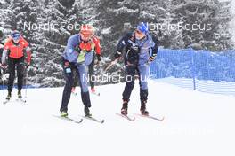17.01.2023, Antholz, Italy (ITA): Lisa Theresa Hauser (AUT), Denise Herrmann-Wick (GER), Franziska Preuss (GER), (l-r) - IBU World Cup Biathlon, training, Antholz (ITA). www.nordicfocus.com. © Manzoni/NordicFocus. Every downloaded picture is fee-liable.