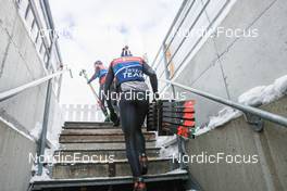 18.01.2023, Antholz, Italy (ITA): Event Feature: Italian technicians at work - IBU World Cup Biathlon, training, Antholz (ITA). www.nordicfocus.com. © Manzoni/NordicFocus. Every downloaded picture is fee-liable.