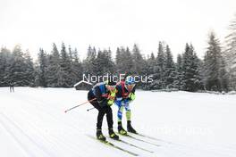 18.01.2023, Antholz, Italy (ITA): Undefined Ukrainian technicians competes, Undefined athlete competes - IBU World Cup Biathlon, training, Antholz (ITA). www.nordicfocus.com. © Manzoni/NordicFocus. Every downloaded picture is fee-liable.