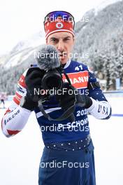 18.01.2023, Antholz, Italy (ITA): Paul Schommer (USA) - IBU World Cup Biathlon, training, Antholz (ITA). www.nordicfocus.com. © Manzoni/NordicFocus. Every downloaded picture is fee-liable.