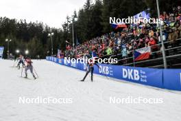 05.03.2023, Nove Mesto, Czech Republic (CZE): Lena Haecki-Gross (SUI), Vanessa Voigt (GER), (l-r) - IBU World Cup Biathlon, mixed relay, Nove Mesto (CZE). www.nordicfocus.com. © Manzoni/NordicFocus. Every downloaded picture is fee-liable.