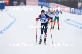 04.03.2023, Nove Mesto, Czech Republic (CZE): Sean Doherty (USA) - IBU World Cup Biathlon, pursuit men, Nove Mesto (CZE). www.nordicfocus.com. © Manzoni/NordicFocus. Every downloaded picture is fee-liable.
