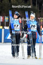03.03.2023, Nove Mesto, Czech Republic (CZE): Marte Olsbu Roeiseland (NOR), Ingrid Landmark Tandrevold (NOR), (l-r) - IBU World Cup Biathlon, sprint women, Nove Mesto (CZE). www.nordicfocus.com. © Manzoni/NordicFocus. Every downloaded picture is fee-liable.