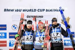 09.03.2023, Oestersund, Sweden, (SWE): Tommaso Giacomel (ITA), Vetle Sjaastad Christiansen (NOR), (l-r) - IBU World Cup Biathlon, individual men, Oestersund (SWE). www.nordicfocus.com. © Manzoni/NordicFocus. Every downloaded picture is fee-liable.