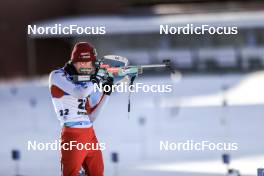 09.03.2023, Oestersund, Sweden, (SWE): Sebastian Stalder (SUI) - IBU World Cup Biathlon, individual men, Oestersund (SWE). www.nordicfocus.com. © Manzoni/NordicFocus. Every downloaded picture is fee-liable.