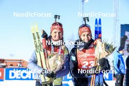 09.03.2023, Oestersund, Sweden, (SWE): Denise Herrmann-Wick (GER), Vanessa Voigt (GER), (l-r) - IBU World Cup Biathlon, individual women, Oestersund (SWE). www.nordicfocus.com. © Manzoni/NordicFocus. Every downloaded picture is fee-liable.