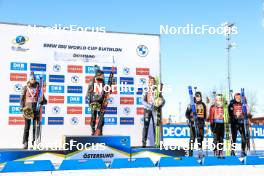 09.03.2023, Oestersund, Sweden, (SWE): Lisa Vittozzi (ITA), Dorothea Wierer (ITA), Denise Herrmann-Wick (GER), Julia Simon (FRA), Emma Lunder (CAN), Vanessa Voigt (GER), (l-r) - IBU World Cup Biathlon, individual women, Oestersund (SWE). www.nordicfocus.com. © Manzoni/NordicFocus. Every downloaded picture is fee-liable.