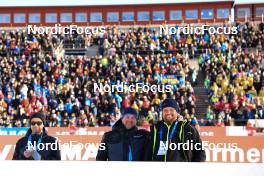 12.03.2023, Oestersund, Sweden, (SWE): Event Feature: Infront and Siwidata technicians at work - IBU World Cup Biathlon, mass men, Oestersund (SWE). www.nordicfocus.com. © Manzoni/NordicFocus. Every downloaded picture is fee-liable.