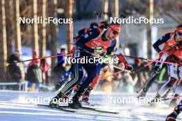 12.03.2023, Oestersund, Sweden, (SWE): Johannes Kuehn (GER) - IBU World Cup Biathlon, mass men, Oestersund (SWE). www.nordicfocus.com. © Manzoni/NordicFocus. Every downloaded picture is fee-liable.