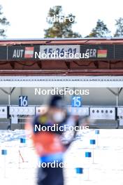 12.03.2023, Oestersund, Sweden, (SWE): Event Feature: Shooting range - IBU World Cup Biathlon, mass men, Oestersund (SWE). www.nordicfocus.com. © Manzoni/NordicFocus. Every downloaded picture is fee-liable.