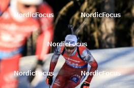 12.03.2023, Oestersund, Sweden, (SWE): Simon Eder (AUT) - IBU World Cup Biathlon, mass men, Oestersund (SWE). www.nordicfocus.com. © Manzoni/NordicFocus. Every downloaded picture is fee-liable.