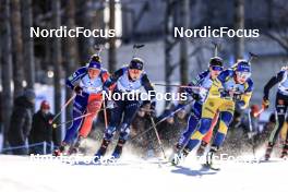 12.03.2023, Oestersund, Sweden, (SWE): Ingrid Landmark Tandrevold (NOR), Hanna Oeberg (SWE), (l-r) - IBU World Cup Biathlon, mass women, Oestersund (SWE). www.nordicfocus.com. © Manzoni/NordicFocus. Every downloaded picture is fee-liable.