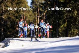 12.03.2023, Oestersund, Sweden, (SWE): Vanessa Voigt (GER), Paulina Batovska Fialkova (SVK), Marte Olsbu Roeiseland (NOR), Denise Herrmann-Wick (GER), (l-r) - IBU World Cup Biathlon, mass women, Oestersund (SWE). www.nordicfocus.com. © Manzoni/NordicFocus. Every downloaded picture is fee-liable.