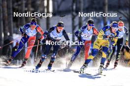12.03.2023, Oestersund, Sweden, (SWE): Ingrid Landmark Tandrevold (NOR), Hanna Oeberg (SWE), (l-r) - IBU World Cup Biathlon, mass women, Oestersund (SWE). www.nordicfocus.com. © Manzoni/NordicFocus. Every downloaded picture is fee-liable.